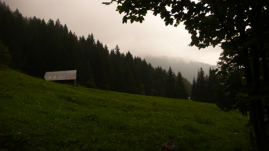 chalet dans la montagne