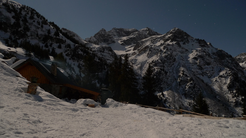 refuge du pré-molard la nuit