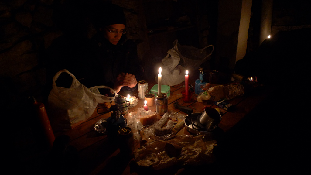 dans le refuge