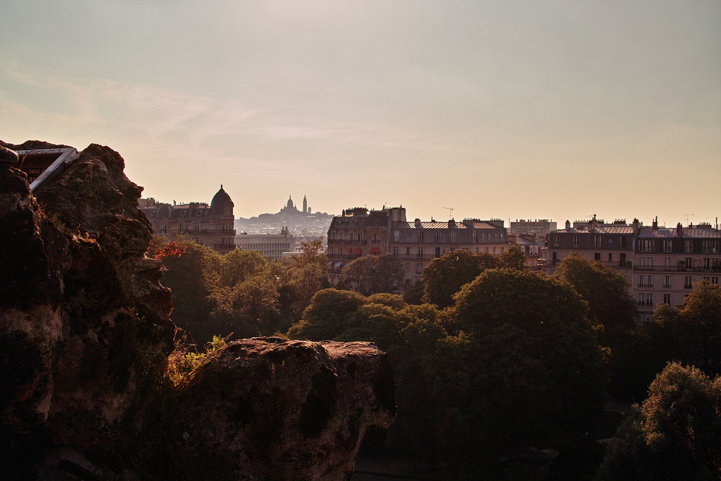 Sacré Coeur depuis les Butes Chaumont