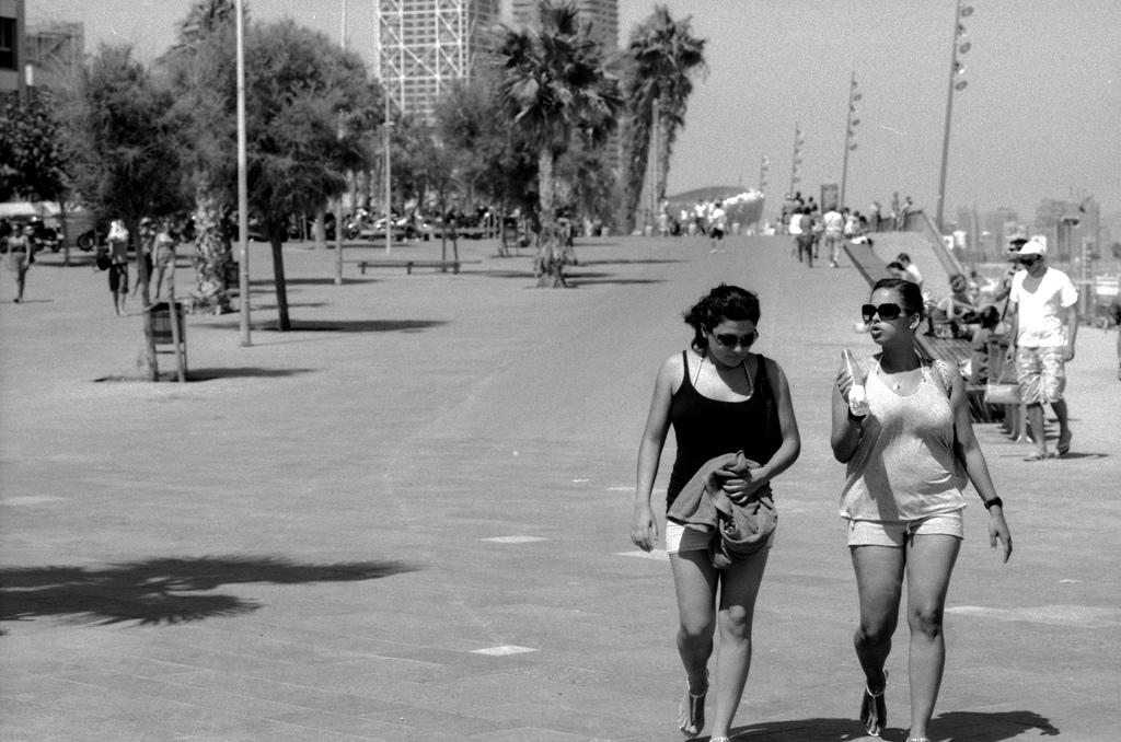 Two girls in Barcelona