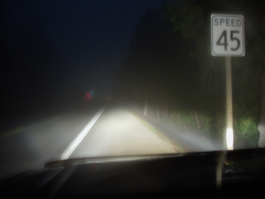 Road at night