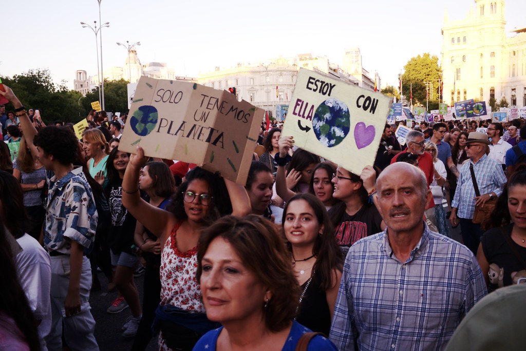 Manifestaci&oacute;n huelga mundial por el clima, Madrid, 2019-09-27