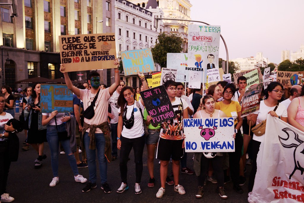 Manifestaci&oacute;n huelga mundial por el clima, Madrid, 2019-09-27