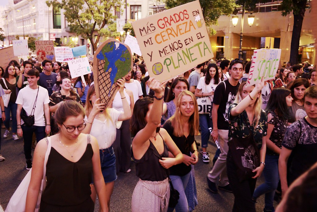 Manifestaci&oacute;n huelga mundial por el clima, Madrid, 2019-09-27