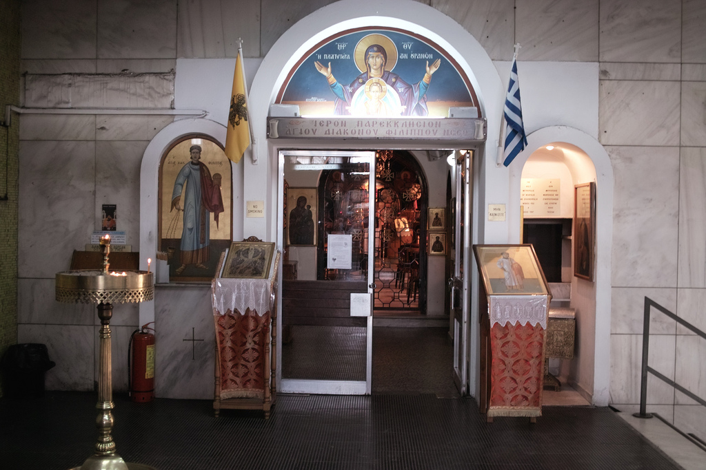 They have a church in the train station