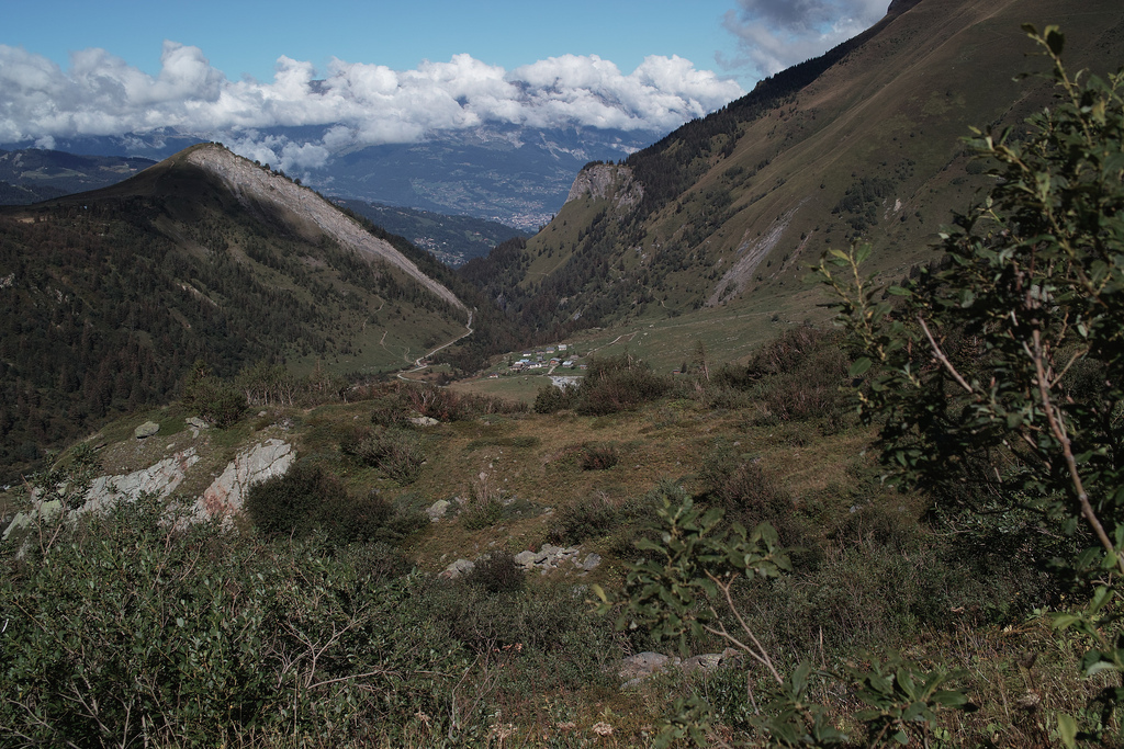 Au dessus des chalets de miage