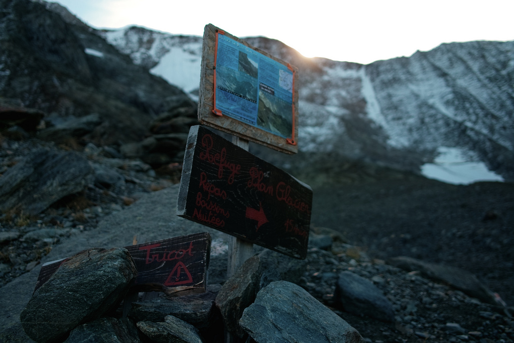Un peu avant le refuge de Plan Glacier