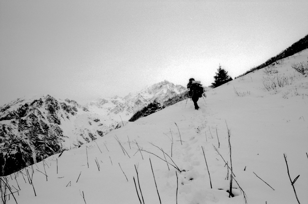 Montée dans la neige