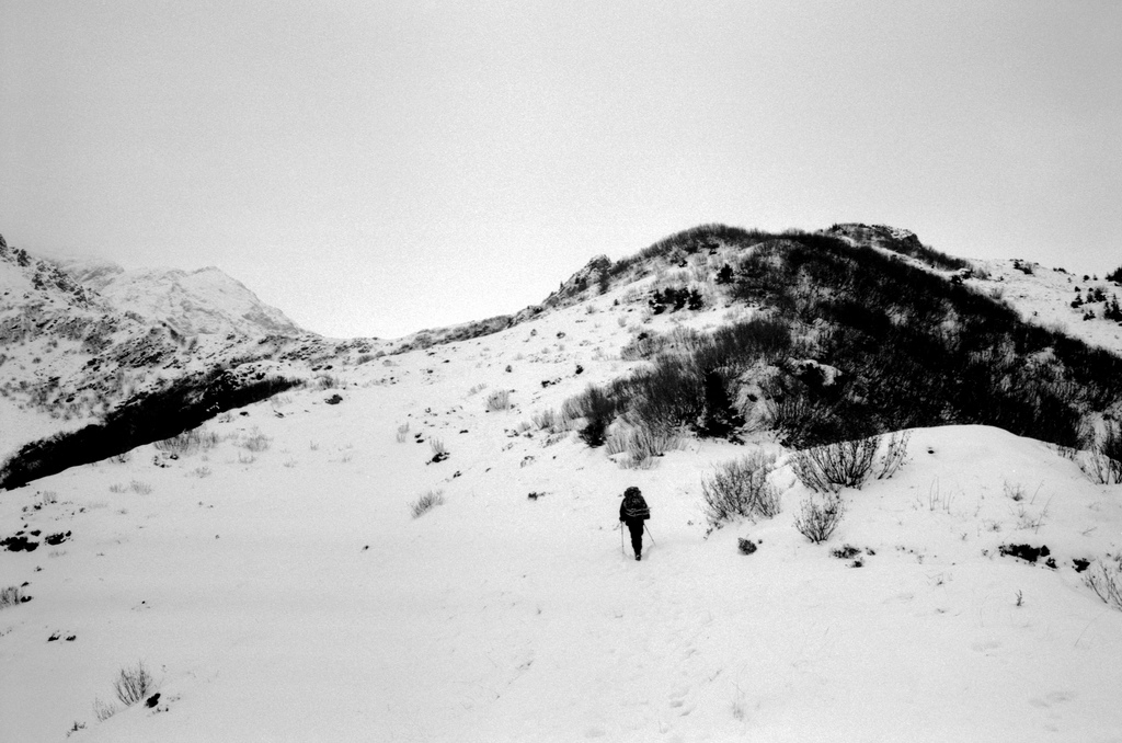 Montée dans la neige