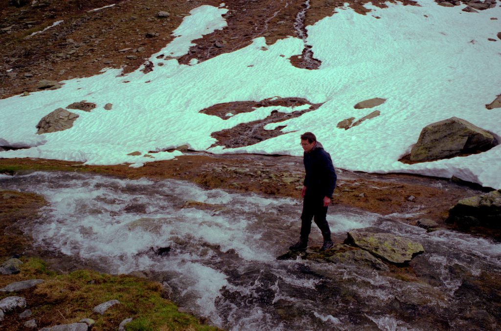Travers&eacute;e d'un torrent