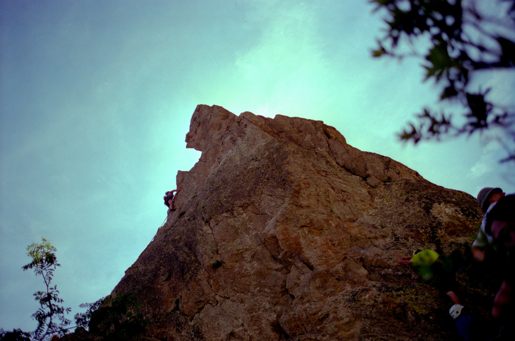 Escalade sur l'aiguillette d'Argenti&egrave;re