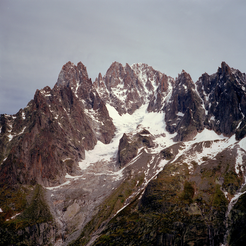 Les Drus et l'Aiguille Verte