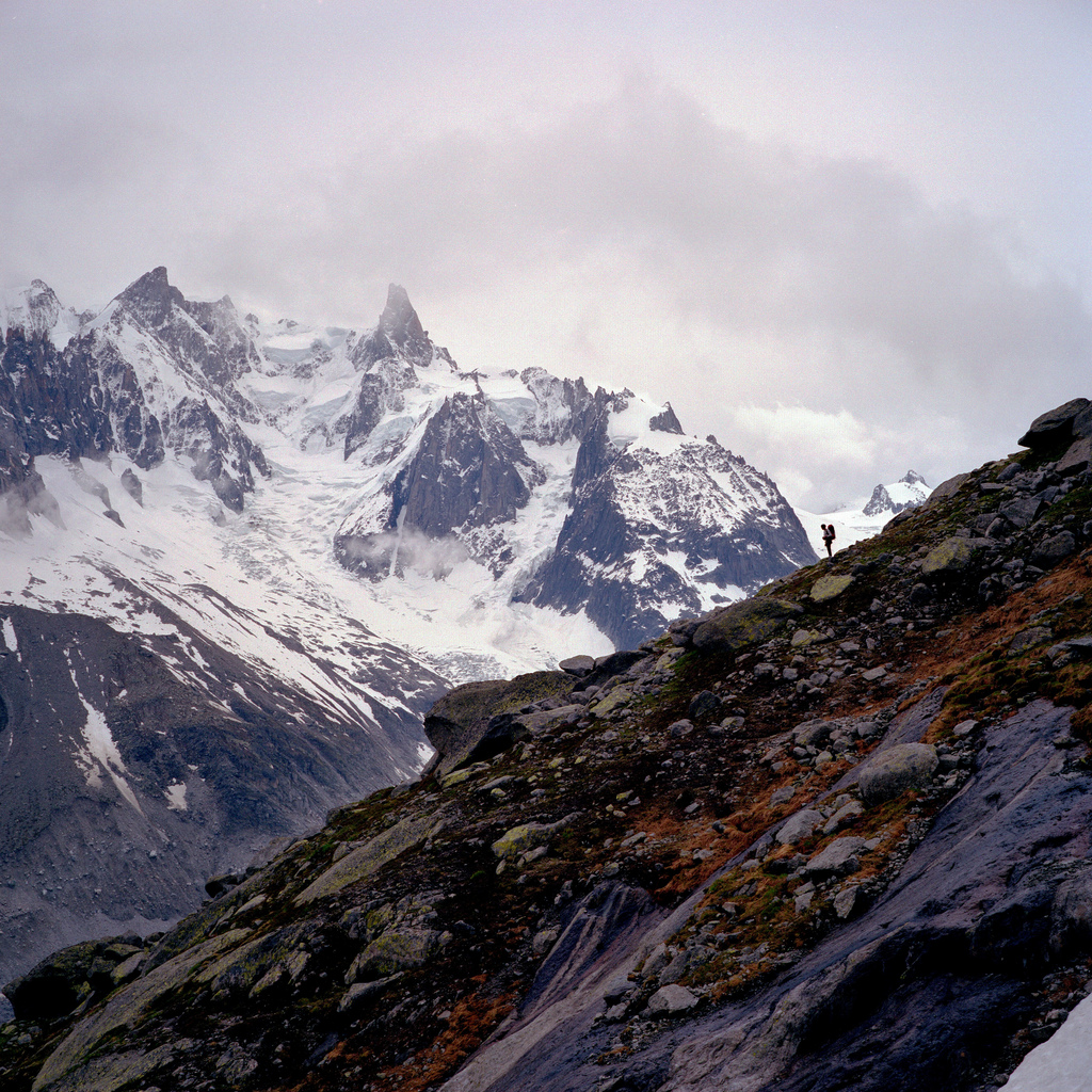 En allant vers l'Envers des Aiguilles