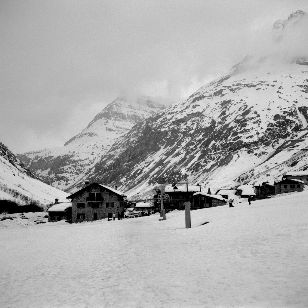 Une piste de ski &agrave; Bonneval sur Arc
