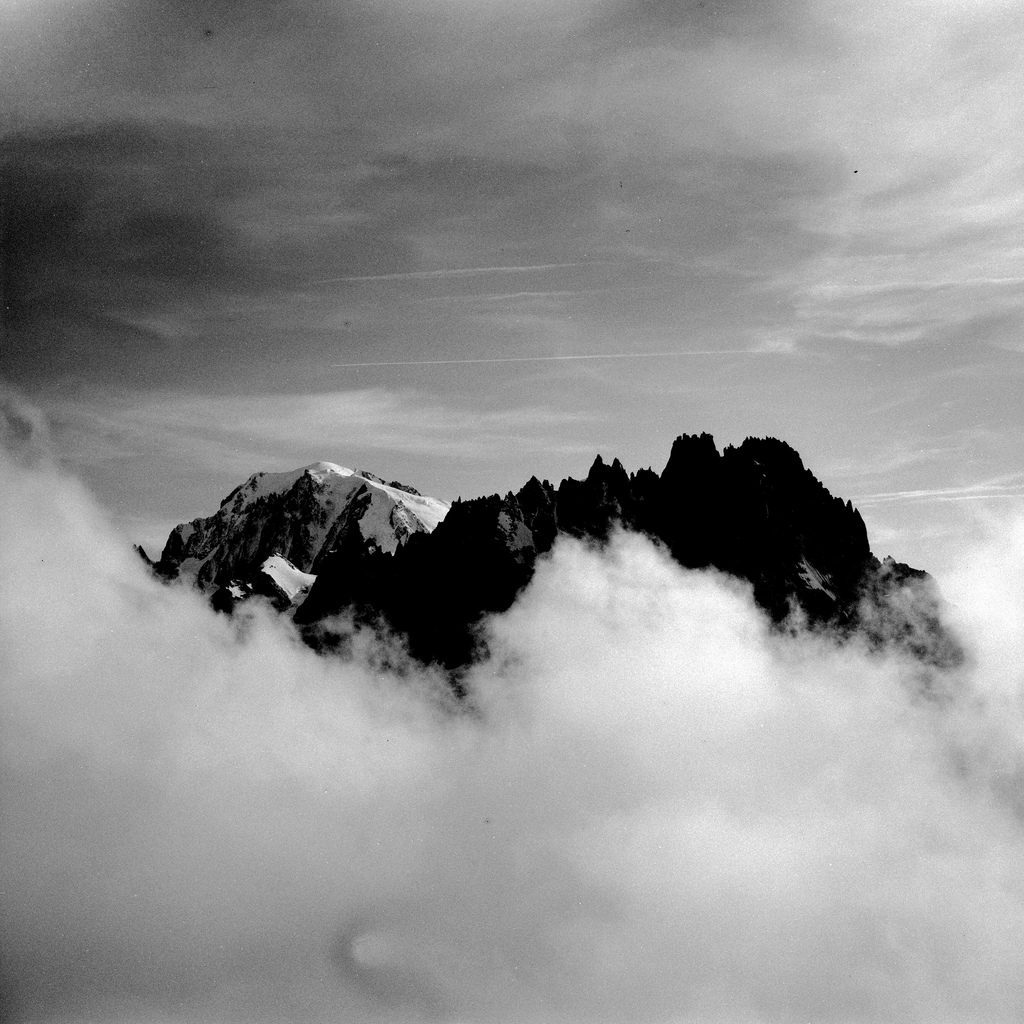 Le Mont Blanc et les Aiguilles de Chamonix
