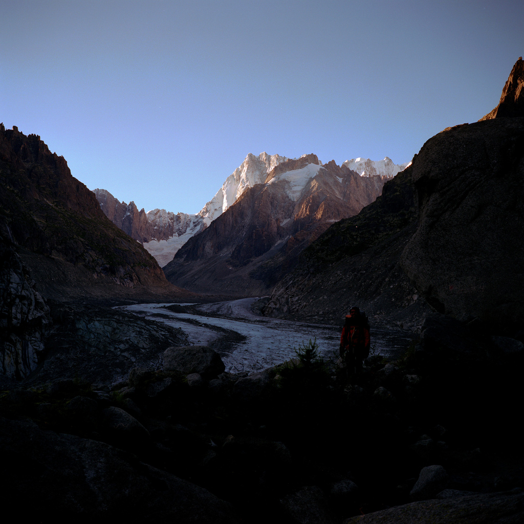 Descente vers la mer de glace